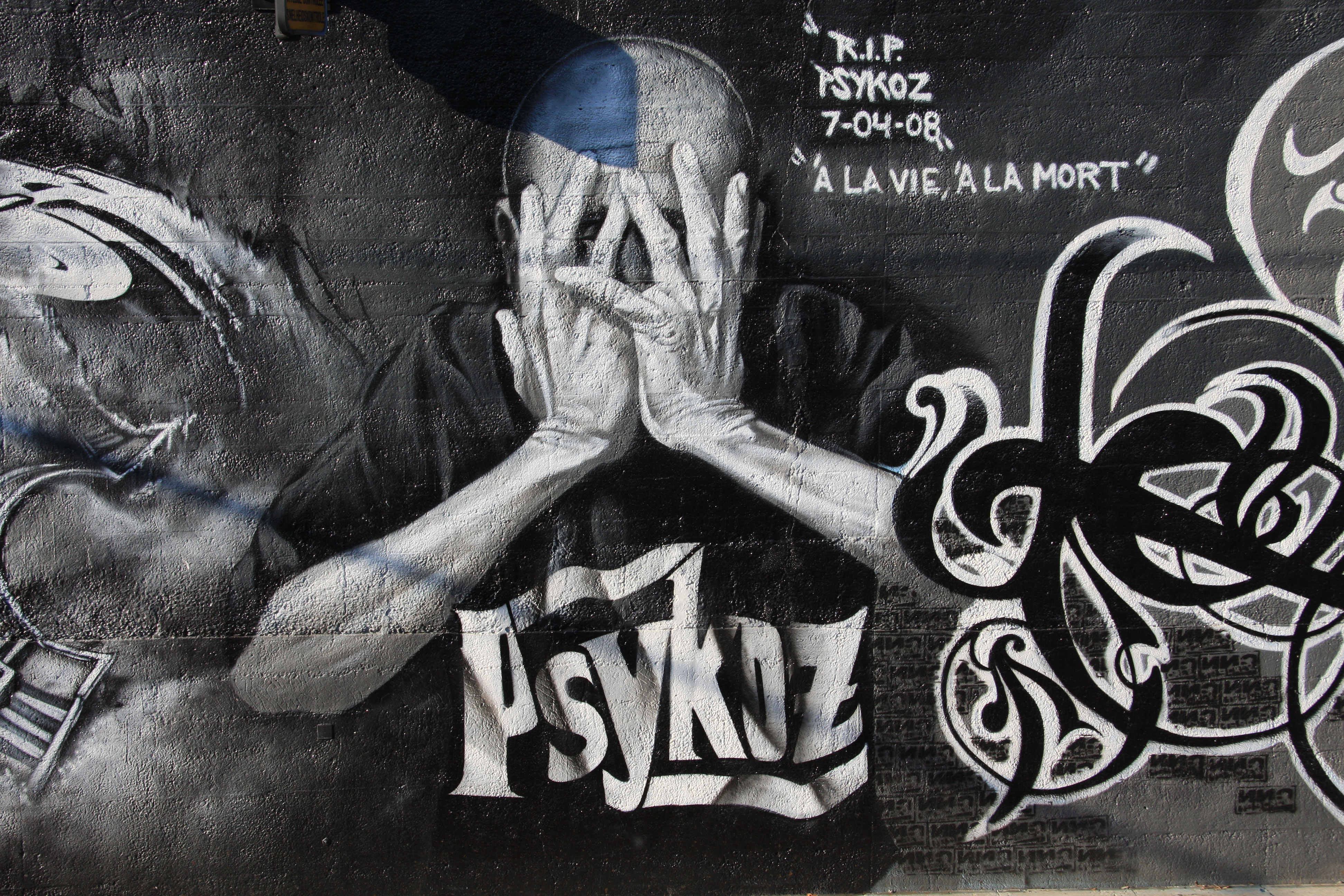 Detail Fresco Graffiti Black Wallpaper Nomer 39