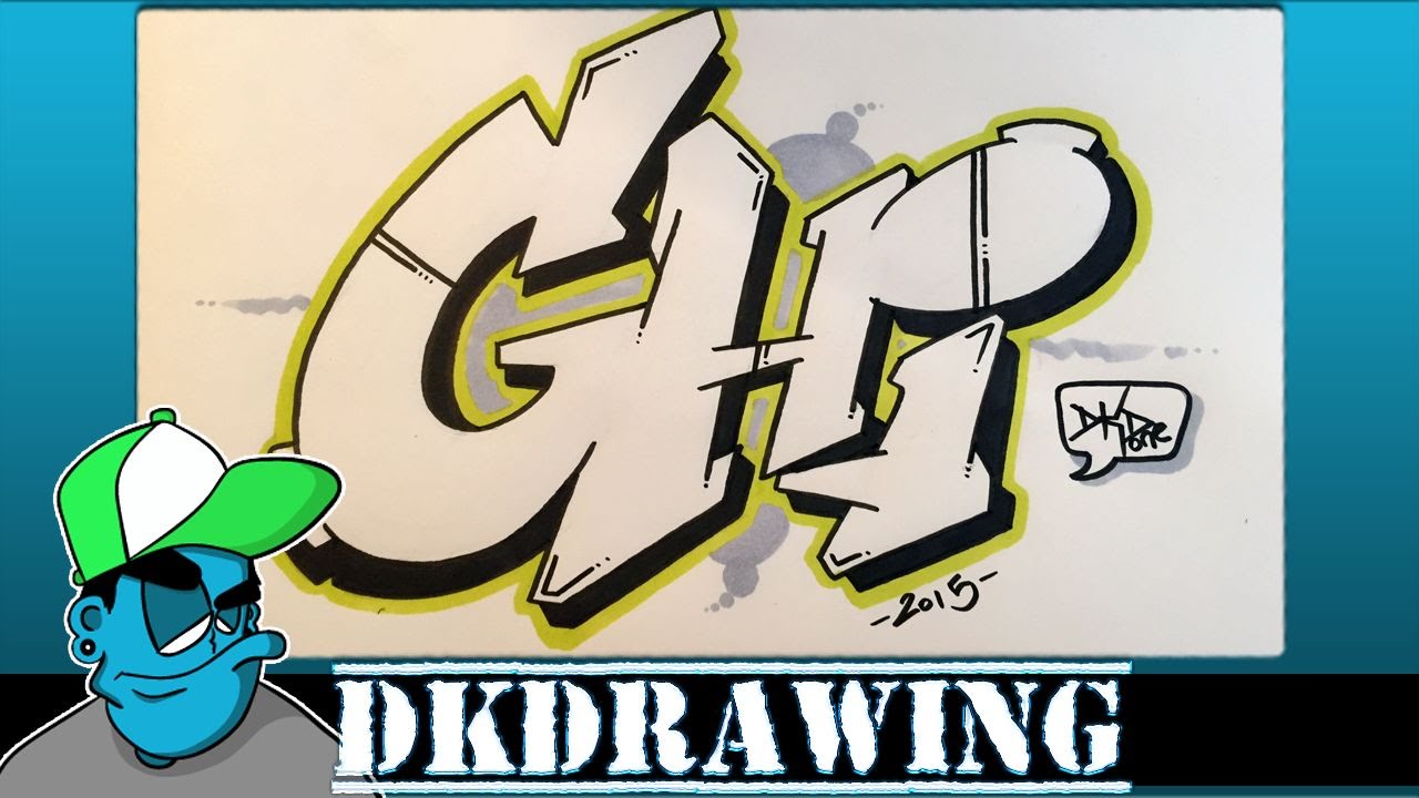 Detail G Graffiti Style Nomer 35