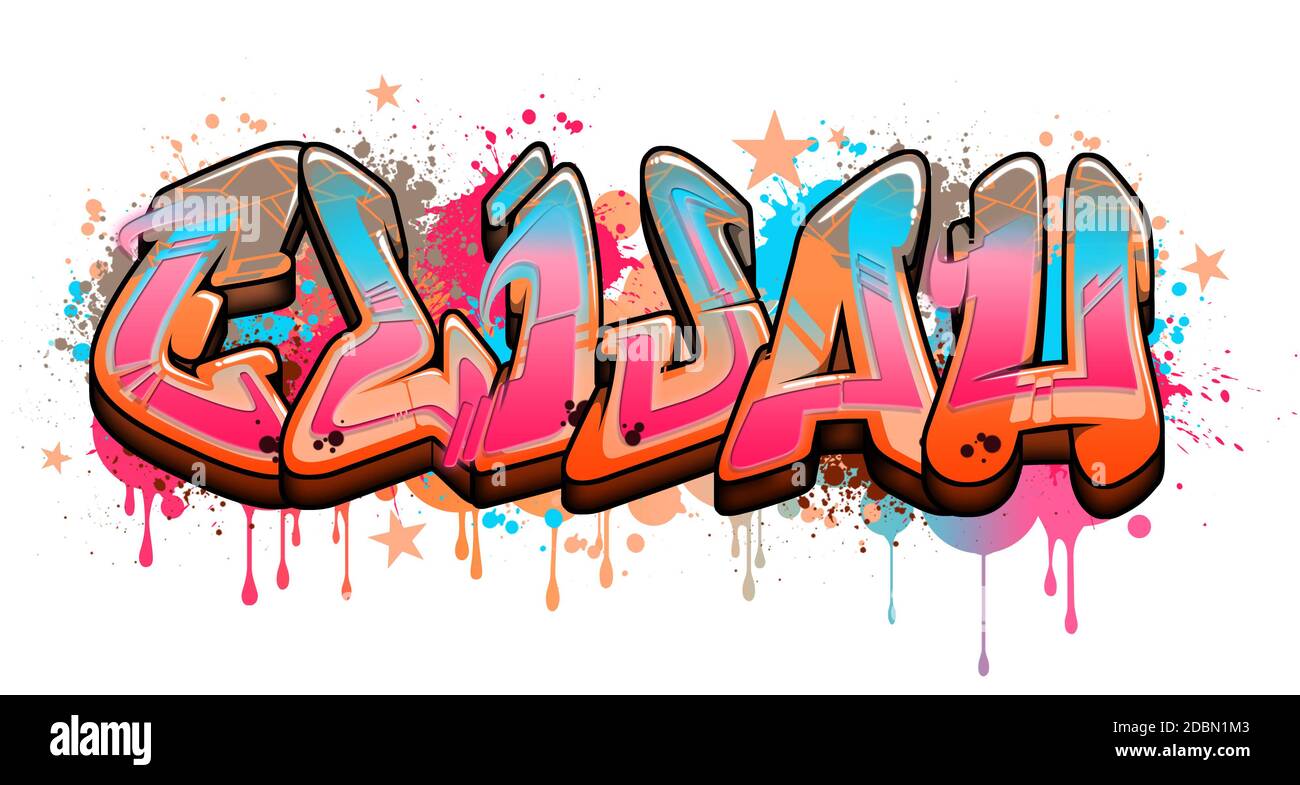 Detail G Graffiti Style Nomer 38