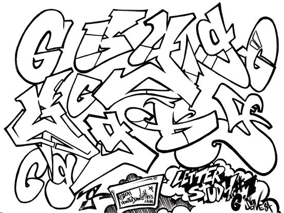 Detail G Graffiti Style Nomer 43