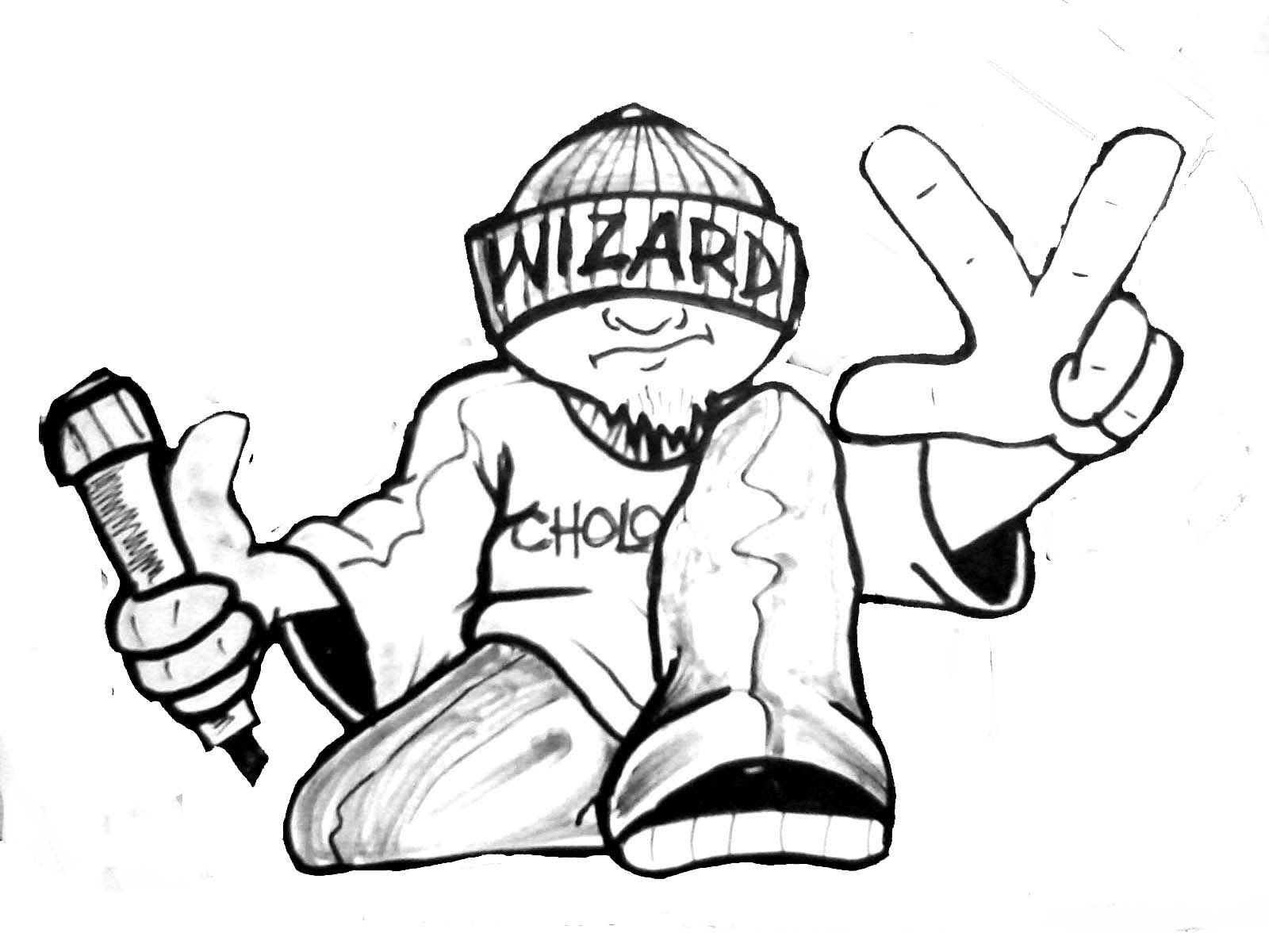 Detail Gambar Character Graffiti Wizard Easy Nomer 11