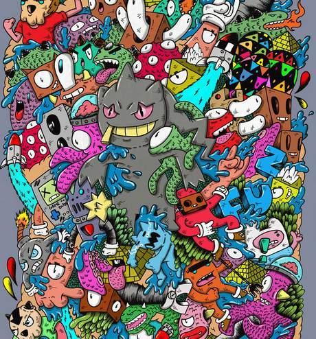 Detail Gambar Doodle Graffiti Berwarna Nomer 37