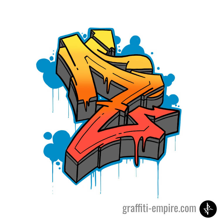 Detail Gambar Graffiti Abc Sampai Z Nomer 17