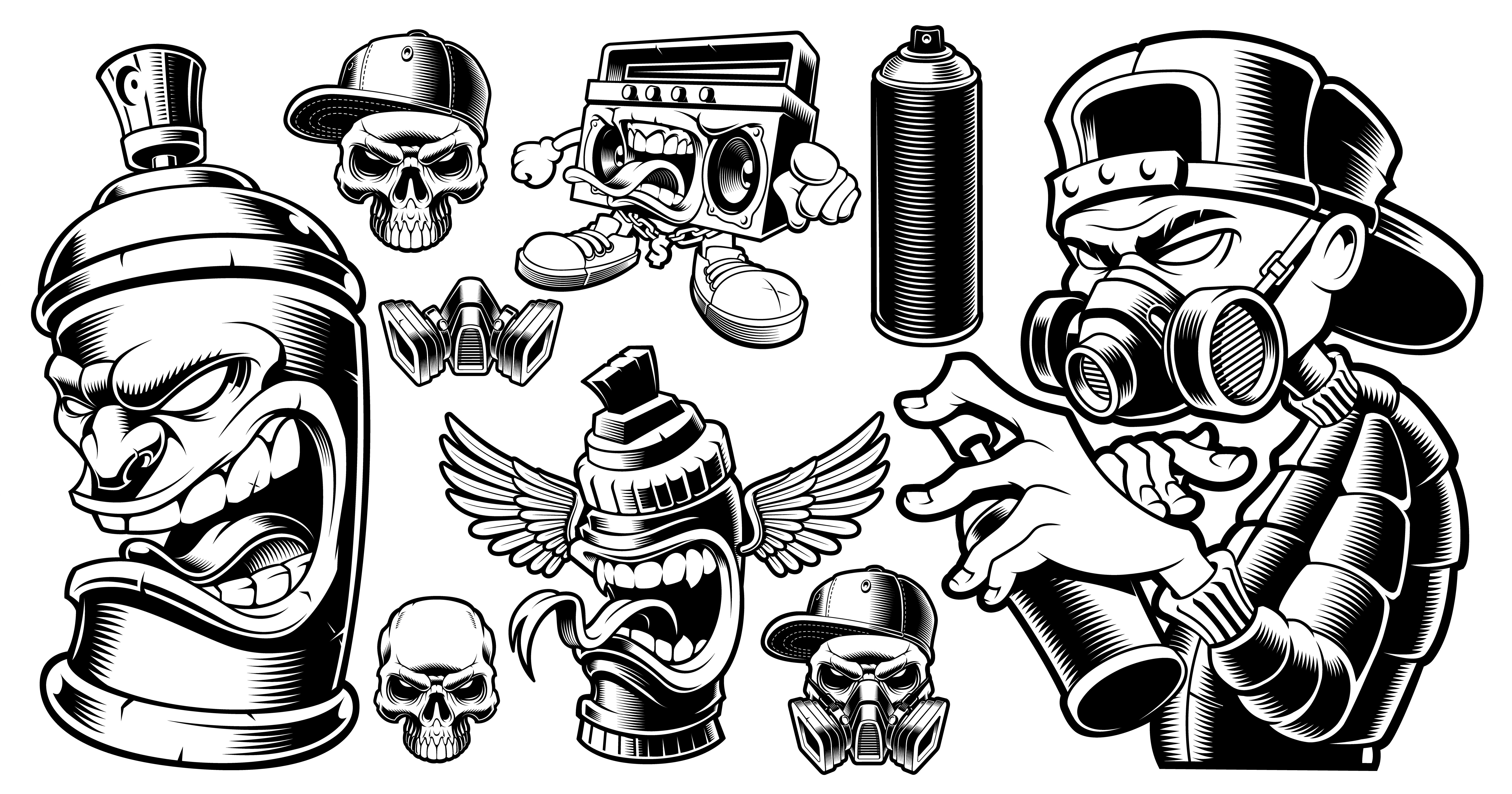 Detail Gambar Graffiti Characters Gangster Nomer 43