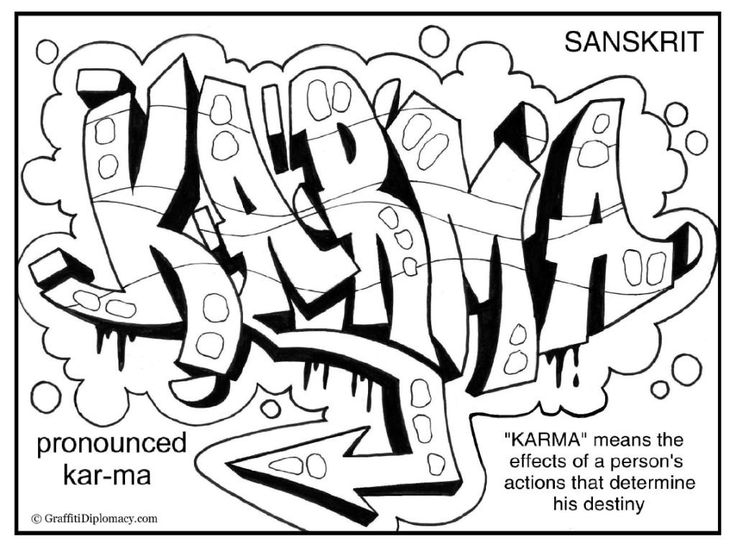 Detail Gambar Graffiti Coloring Nomer 21