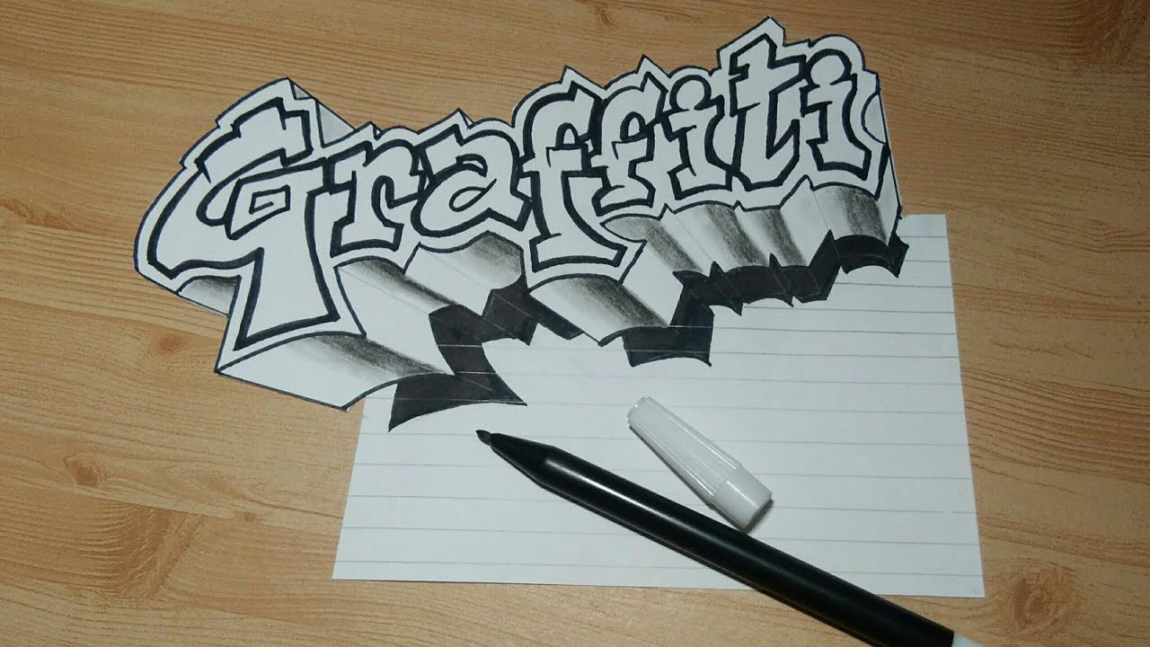 Detail Gambar Graffiti Di Kertas Nomer 16