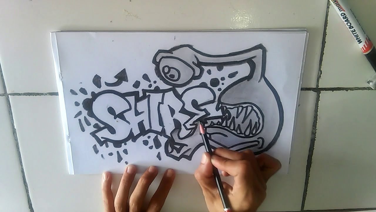 Detail Gambar Graffiti Di Kertas Nomer 24