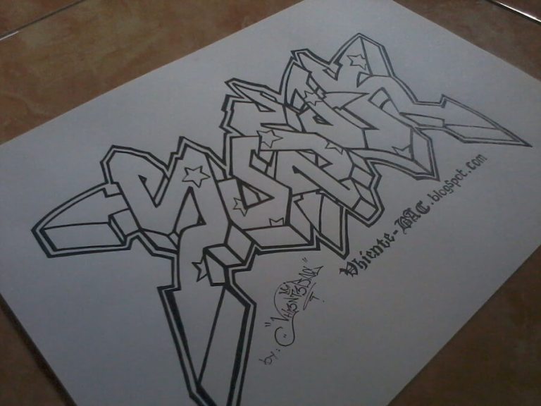 Detail Gambar Graffiti Di Kertas Yang Mudah Nomer 13