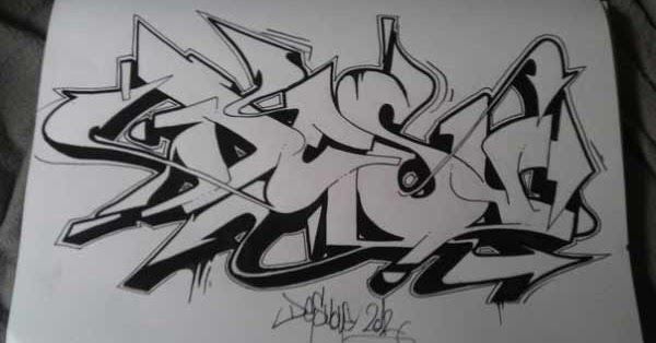 Detail Gambar Graffiti Di Kertas Yang Mudah Nomer 20