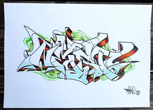 Detail Gambar Graffiti Di Kertas Yang Mudah Nomer 33