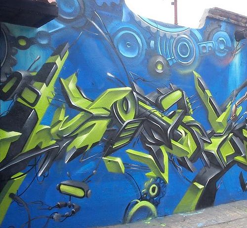 Gambar Graffiti Mesin - KibrisPDR