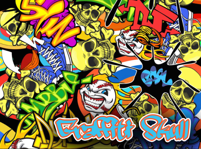 Detail Gambar Graffiti Skull Keren Nomer 43