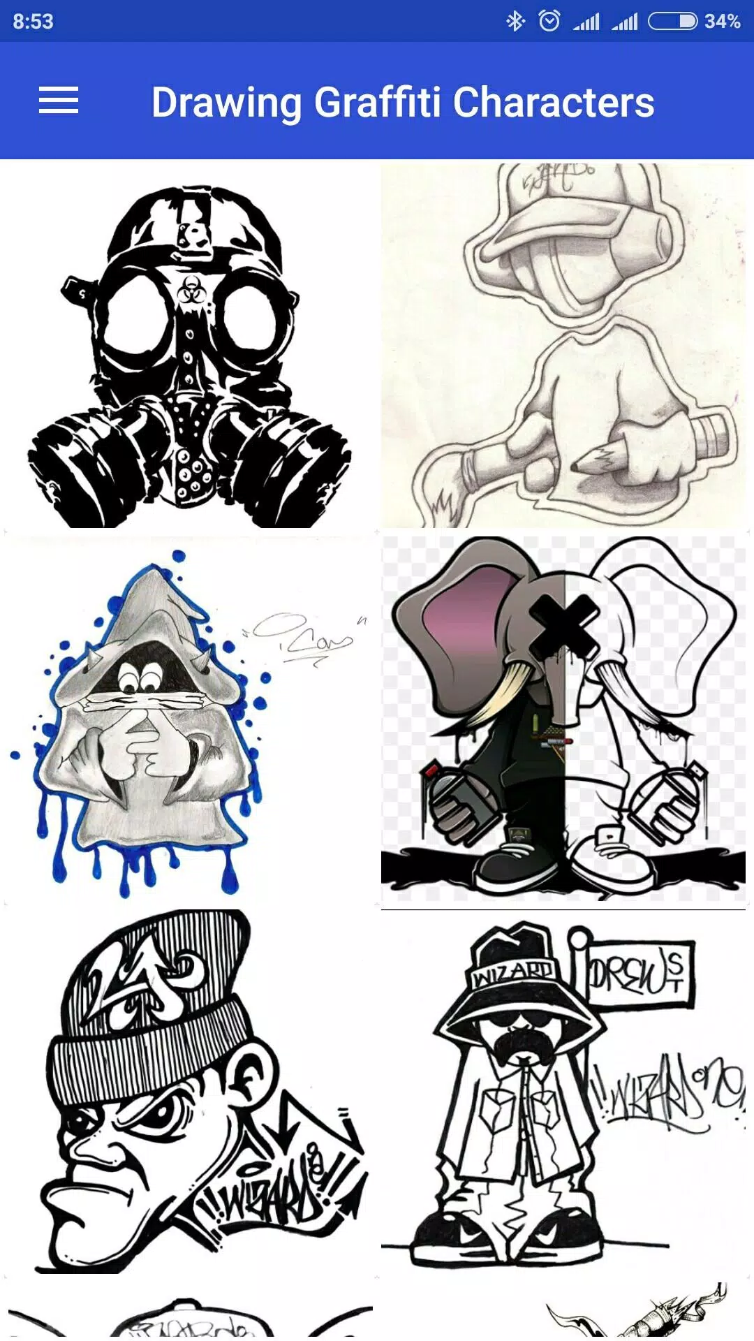 Detail Gambar Graffiti Wizard Di Kertas Nomer 41