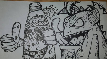 Detail Gambar Graffiti Wizard Di Kertas Nomer 49