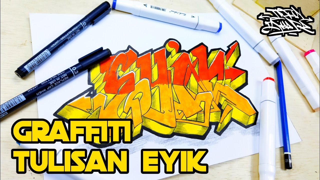 Detail Gambar Graffiti Wizard Memakai Pensil Nomer 15