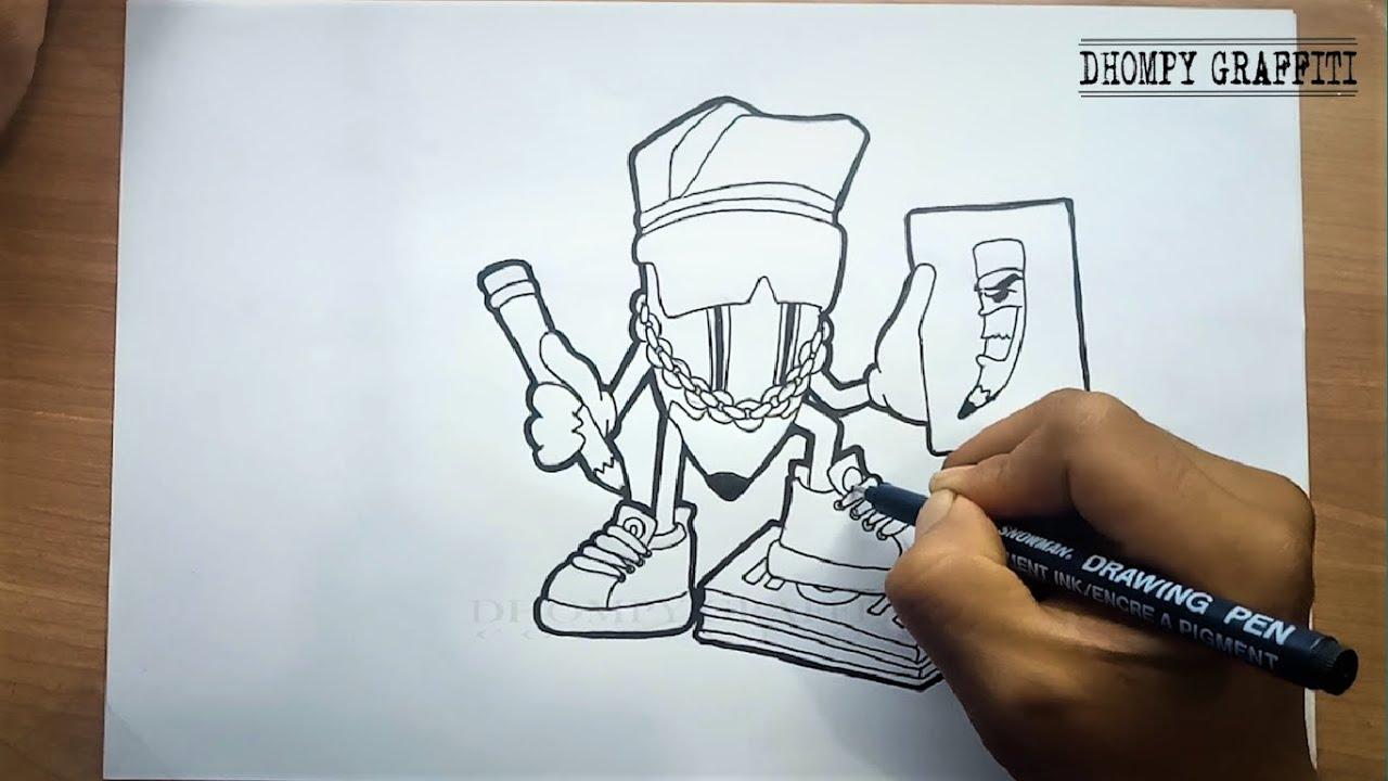 Detail Gambar Graffiti Wizard Memakai Pensil Nomer 48