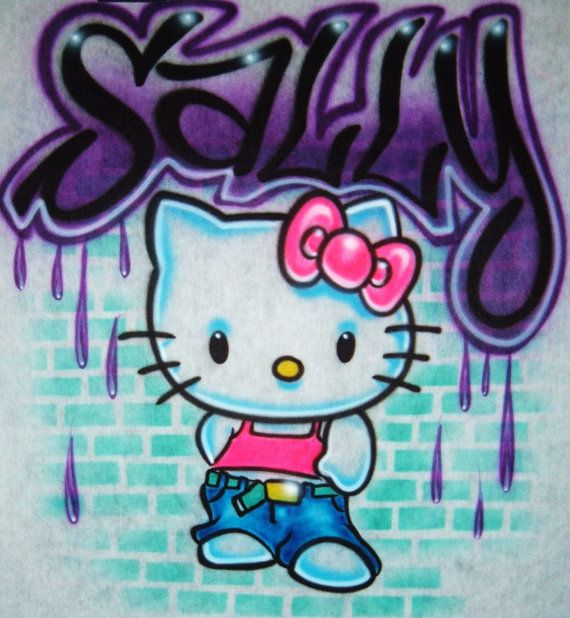 Detail Gambar Hello Kitty Graffiti Nomer 12