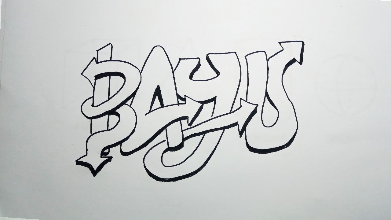 Detail Gambar Nama Graffiti Bagas Hitam Putih Nomer 12