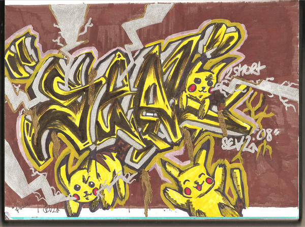 Detail Gambar Pikachu Graffiti Nomer 39