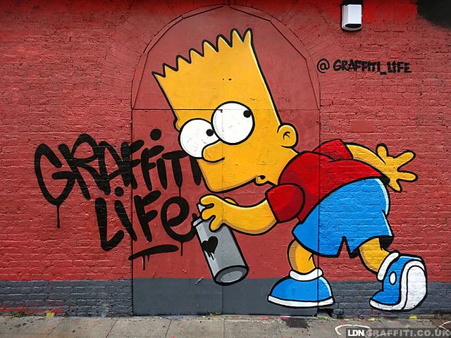 Detail Gambar Simpson Graffiti Nomer 2