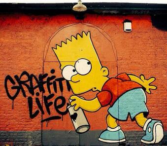 Detail Gambar Simpson Graffiti Nomer 12