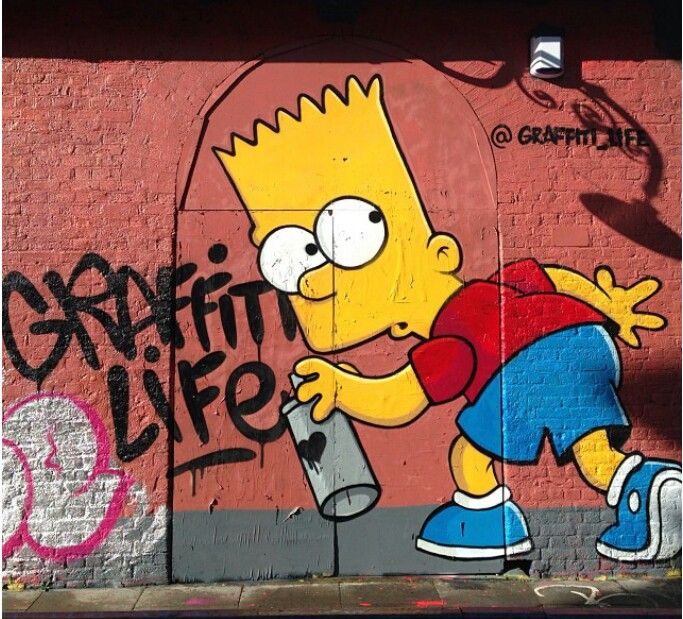 Detail Gambar Simpson Graffiti Nomer 17