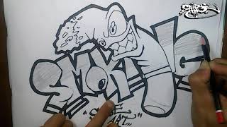 Detail Gambar Sketsa Graffiti Karakter Nomer 37