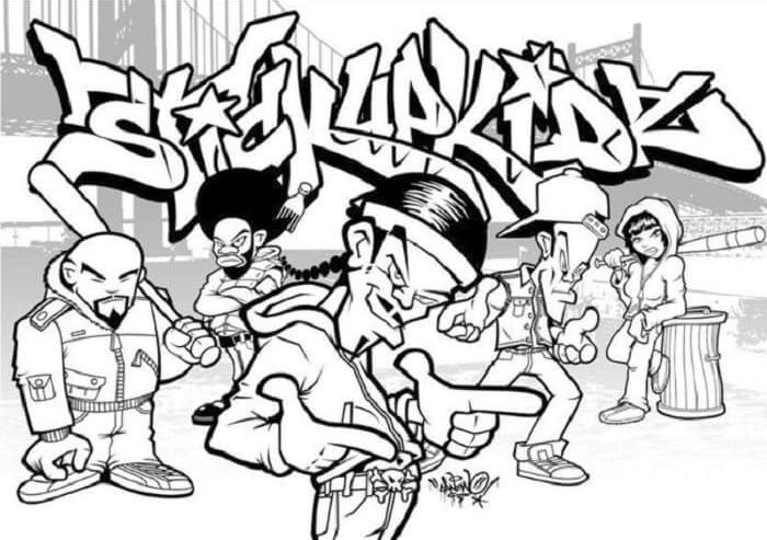 Detail Gambar Sketsa Graffiti Karakter Nomer 42