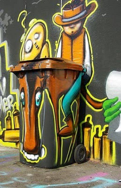 Detail Gambar Tong Sampah Graffiti Nomer 28