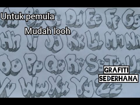 Detail Gambar Tulisan Abjad Graffiti Di Kertas Nomer 19