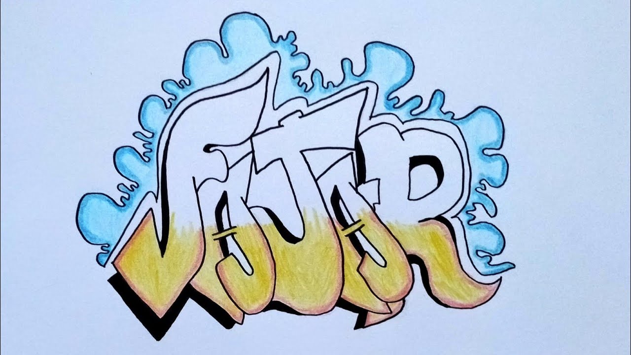 Gambar Tulisan Fajar Graffiti Di Kertas - KibrisPDR