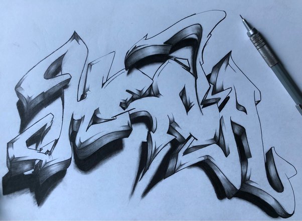 Detail Gambar Tulisan Fajar Graffiti Di Kertas Nomer 11