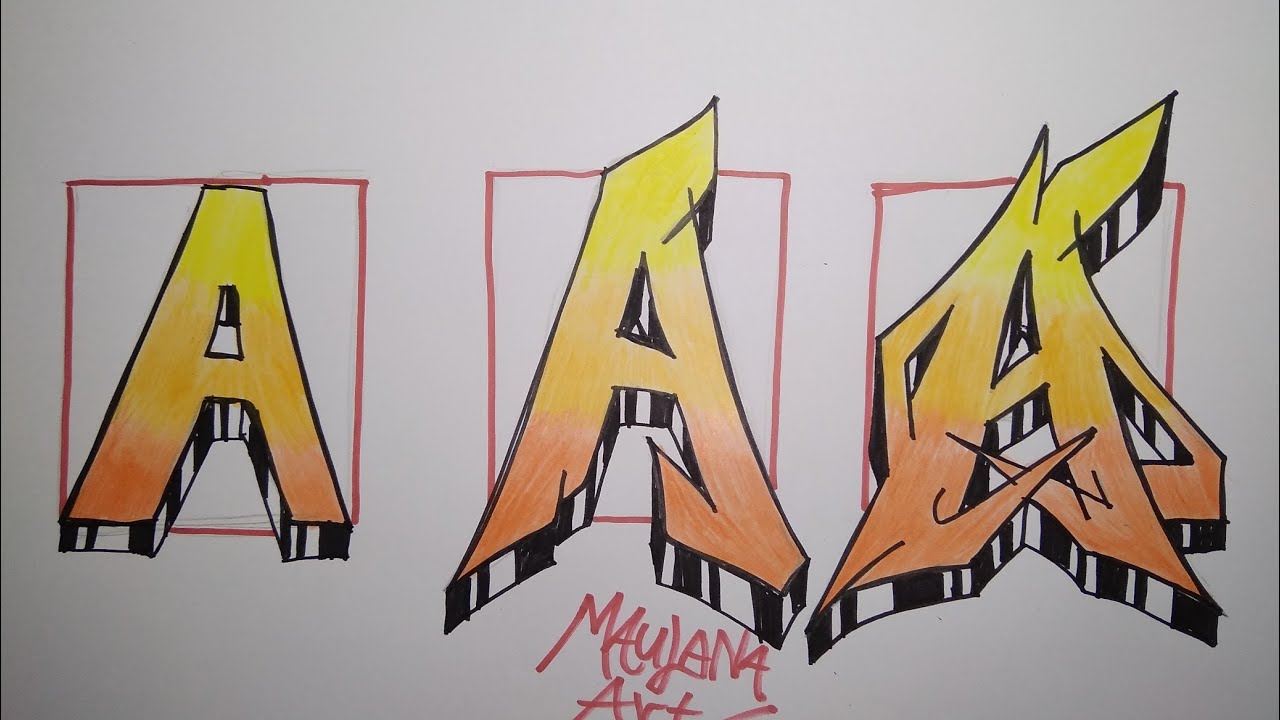 Detail Gambar Tulisan Graffiti Di Kertas 3d Nomer 20