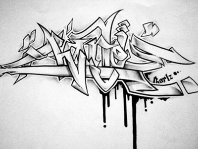 Detail Gambar Tulisan Graffiti Di Kertas Nomer 49