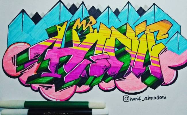 Detail Gambar Tulisan Graffiti Di Kertas Paling Bagus Nomer 27