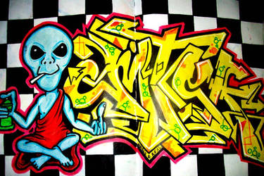 Detail Gambar Tulisan Graffiti Skul Nomer 18