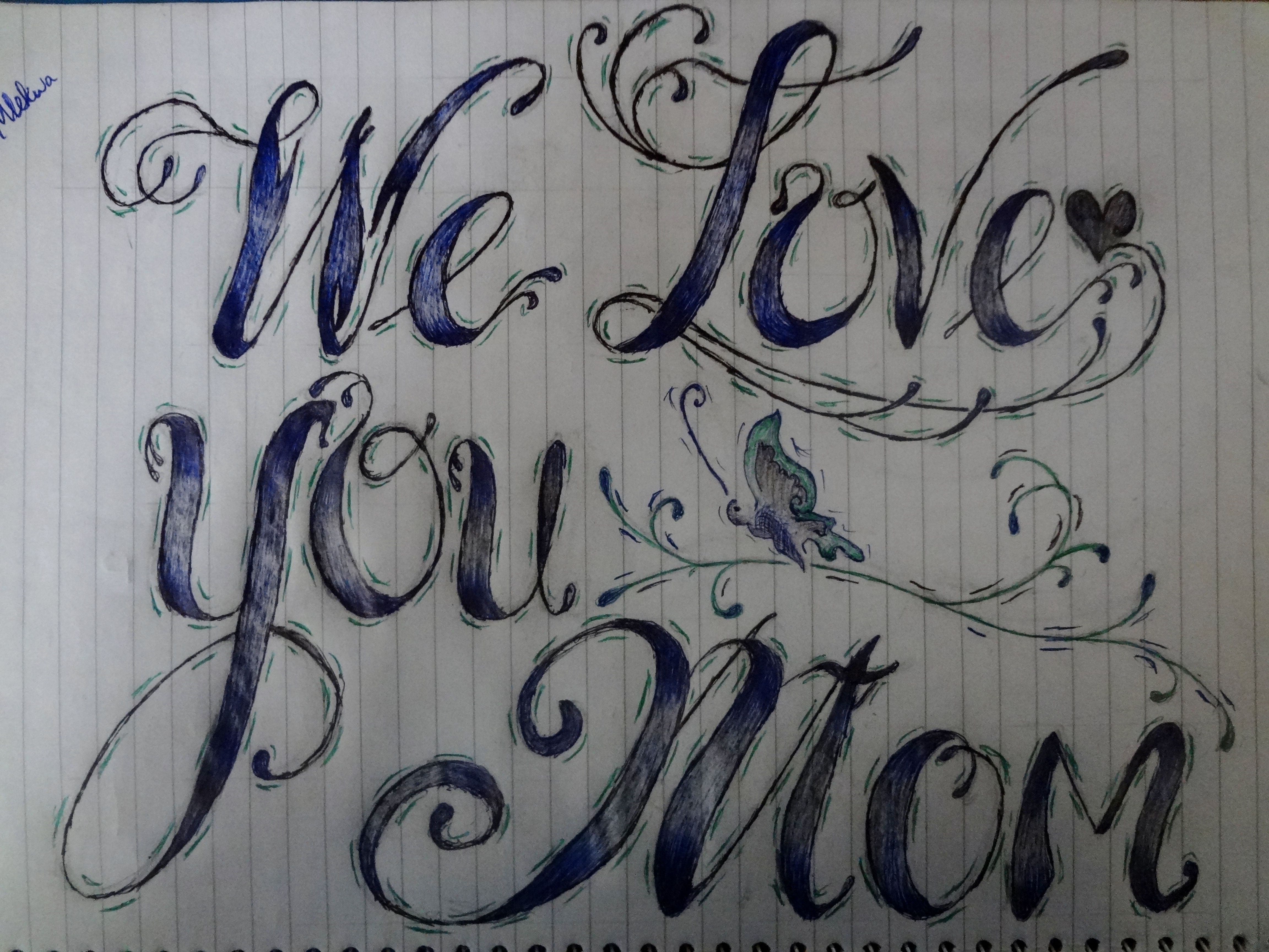 Detail Gambar Tulisan I Love You Graffiti Nomer 11