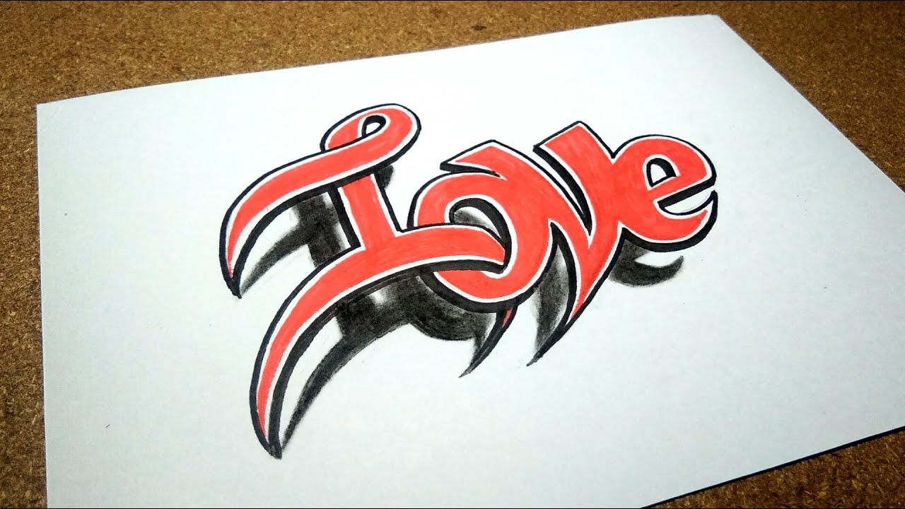 Detail Gambar Tulisan I Love You Graffiti Nomer 19