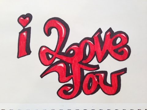 Detail Gambar Tulisan I Love You Graffiti Nomer 5