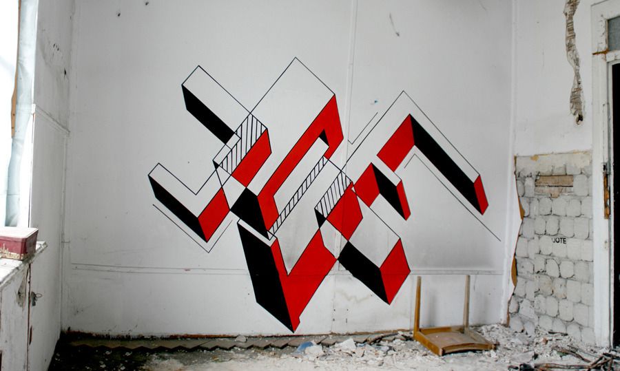 Detail Geometrical Graffiti Nomer 15