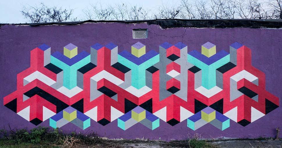 Detail Geometrical Graffiti Nomer 4