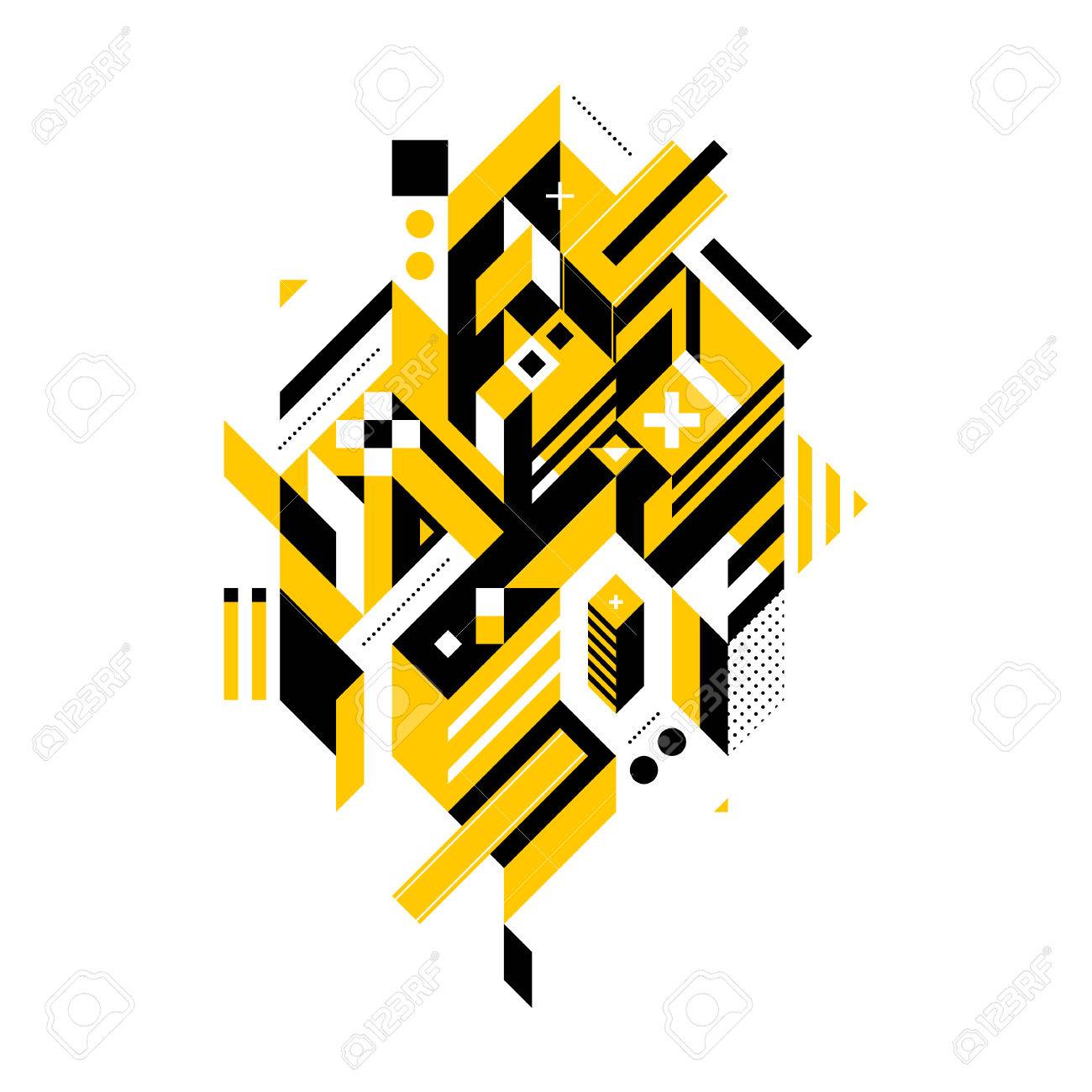 Detail Geometrical Graffiti Nomer 35