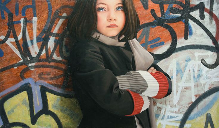 Detail Girl Realistic Graffiti Nomer 3