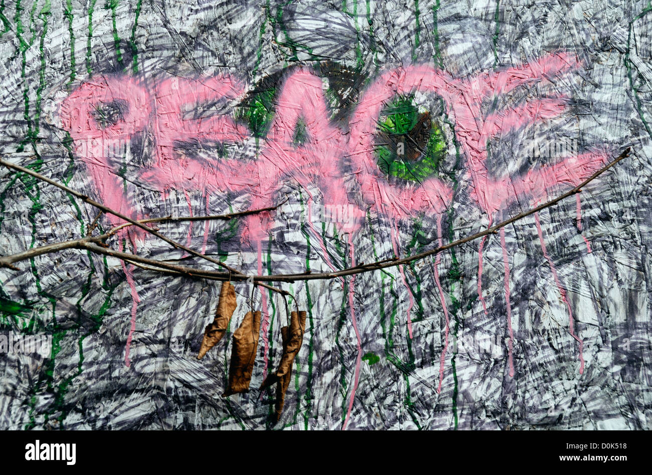 Detail Give Peace A Chance Words Collage Graffiti Nomer 24