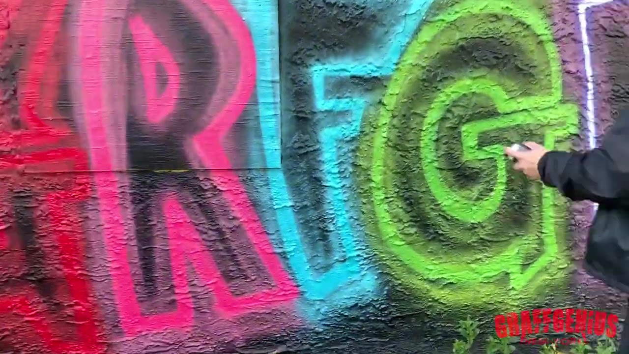 Detail Glow Graffiti Art Nomer 22