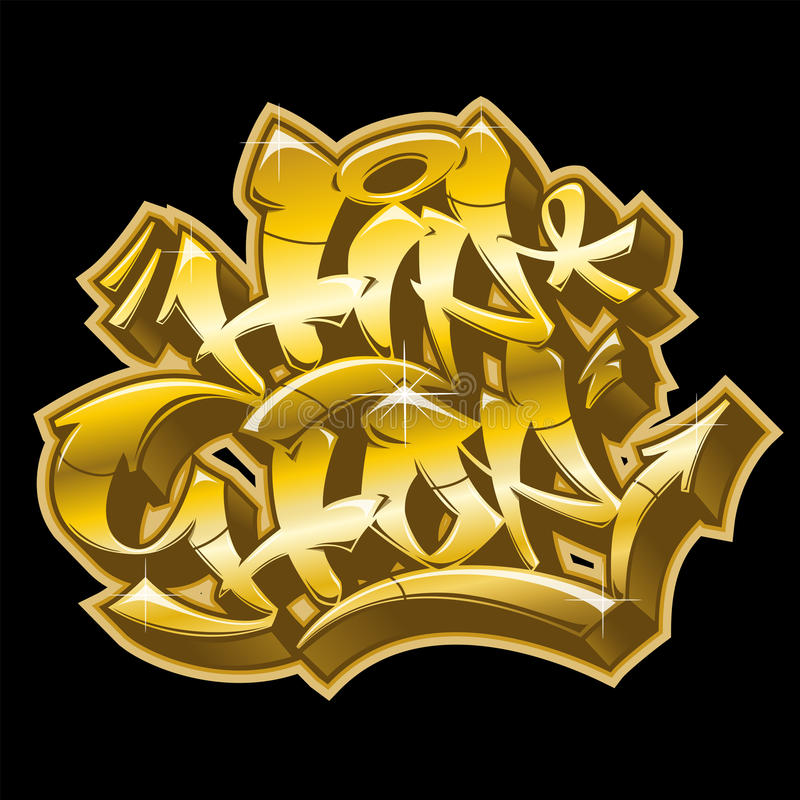 Detail Gold Graffiti Nomer 27