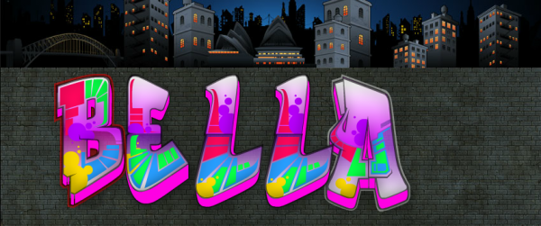 Detail Graffit Bella Nomer 9