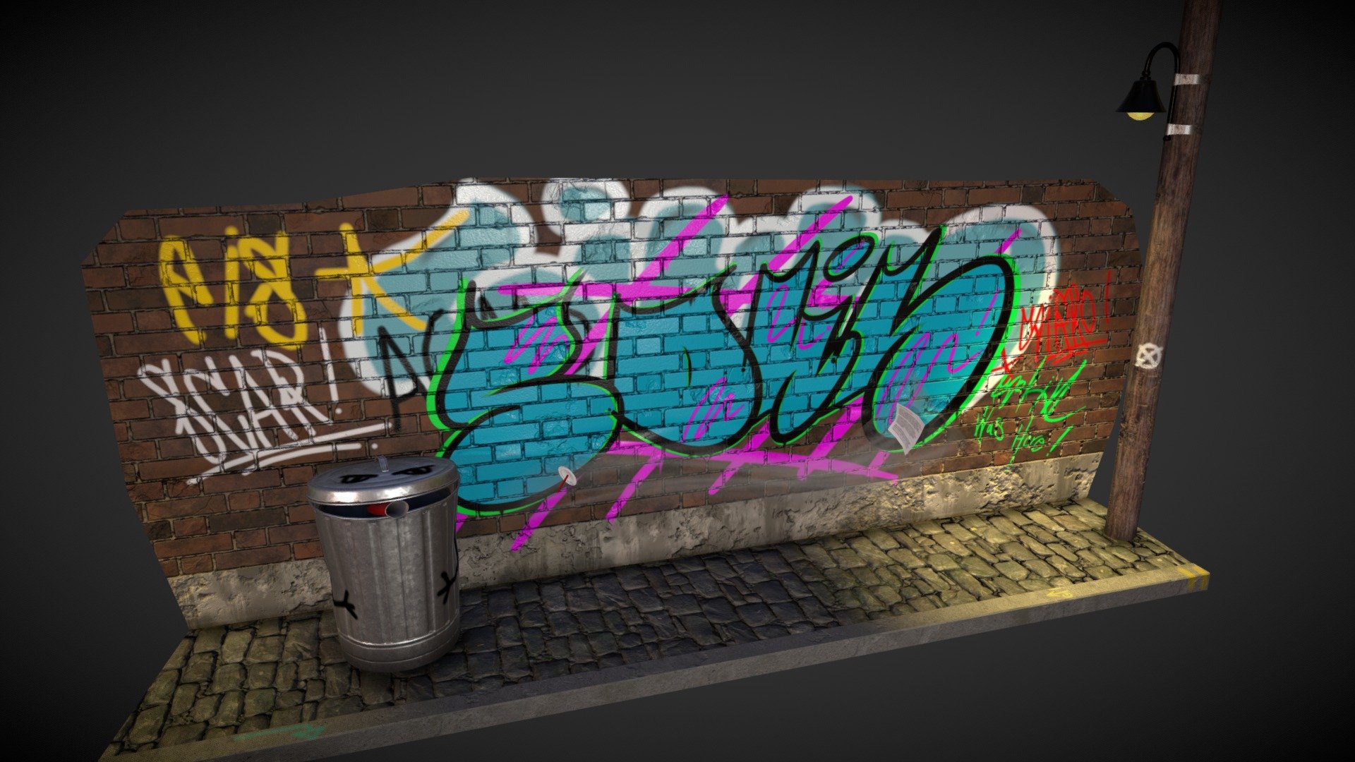 Detail Graffiti 3d Nomer 32