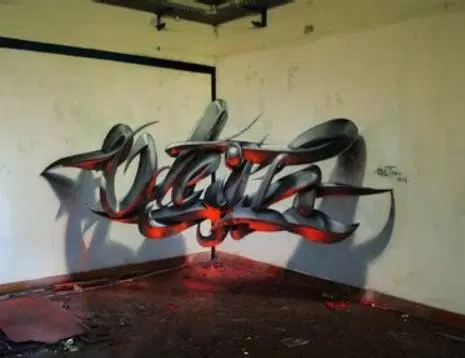 Detail Graffiti 3d 9d Nomer 23
