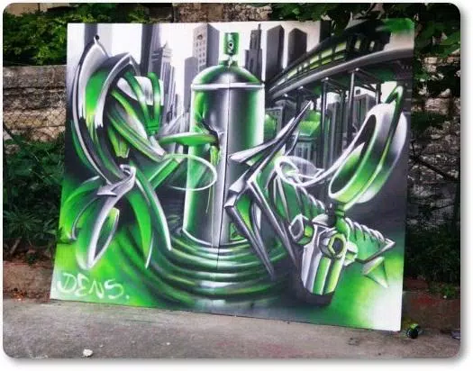 Detail Graffiti 3d 9d Nomer 6